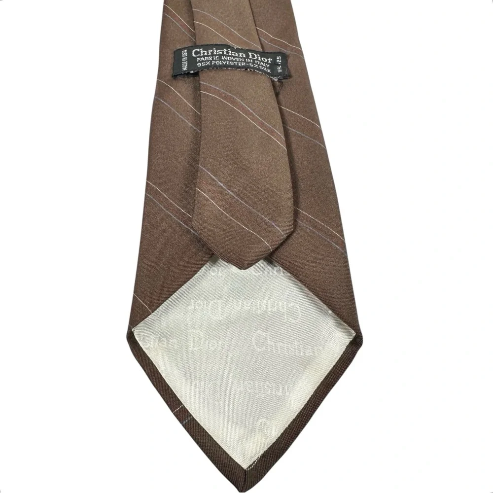 CHRISTIAN DIOR VINTAGE Dior Embroidered Logo Necktie